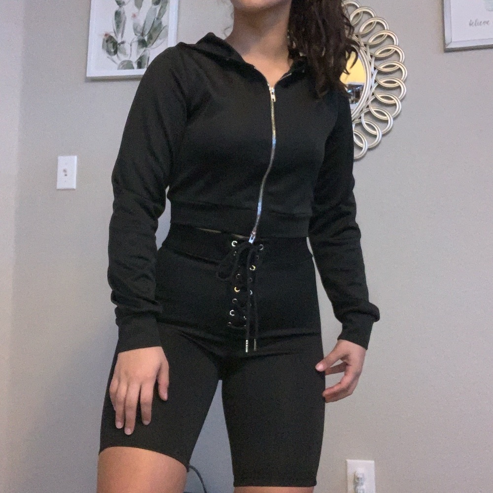 Fashion Nova Black Lounge Set